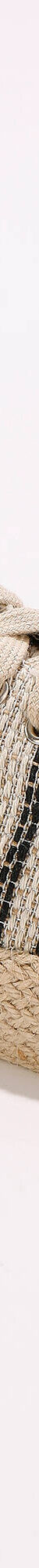 Tennis compensées semelle corde à motifs (noir / blanc) Tennis compensées semelle corde à motifs (noir / blanc)